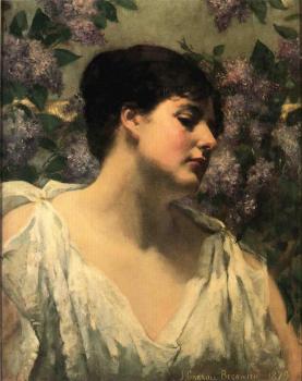 James Carroll Beckwith : Under the Lilacs